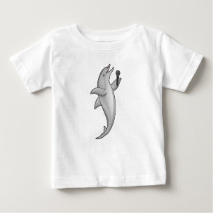 Camiseta De Bebé Micrófono Dolphin Singer