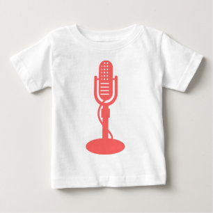 Camiseta De Bebé Micrófono - Rosa tropical