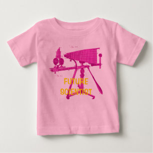 CAMISETA DE BEBÉ MICROSCOPIO DEL SIGLO XVIII DE FUTUROCIENTISTAS