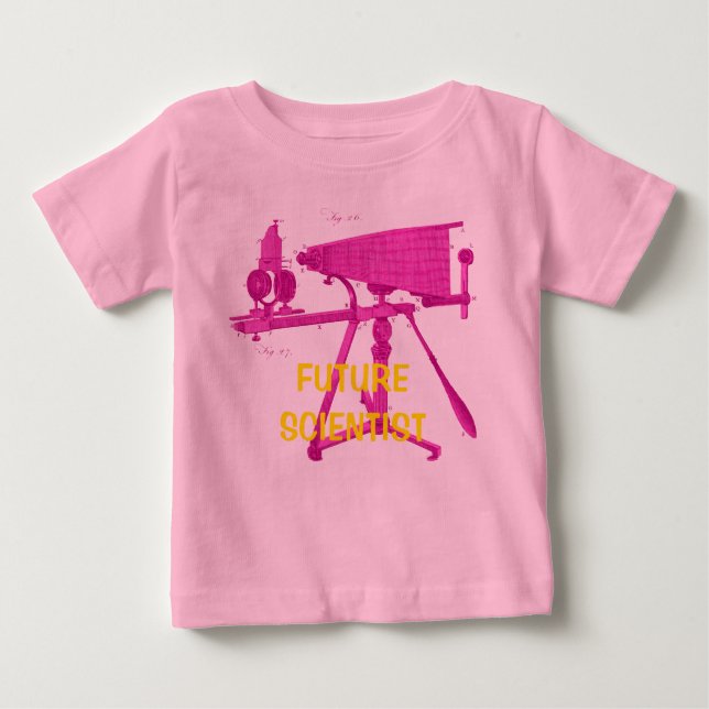 CAMISETA DE BEBÉ MICROSCOPIO DEL SIGLO XVIII DE FUTUROCIENTISTAS (Anverso)