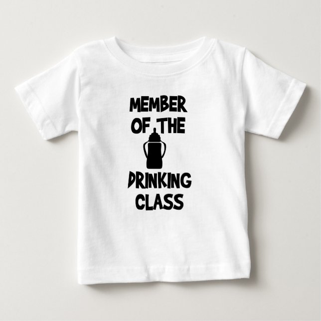 Camiseta De Bebé Miembro de la clase Drinking (Anverso)