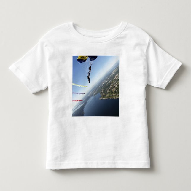 Camiseta De Bebé Miembros del equipo de paracaídas de la Marina de  (Anverso)