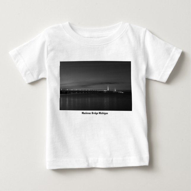Camiseta De Bebé Mighty Mac De Noche Pano Grayscale (Anverso)