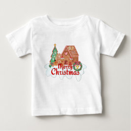 Camiseta De Bebé Mikitez gingerbreadhouse vintage gingerbread