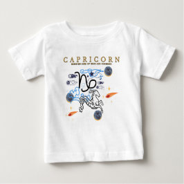 Camiseta De Bebé Mikitiez capricorn feliz año nuevo saturación astr