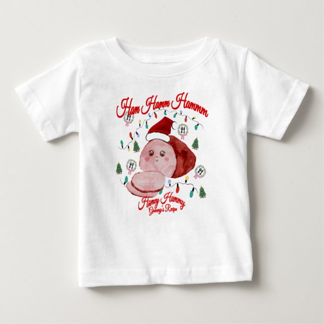 Camiseta De Bebé Mikitiez christmasham thanksDa turquía (Anverso)