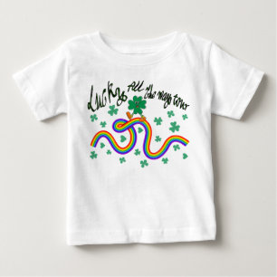 Camiseta De Bebé Mikitiez irish clover verde sinfín