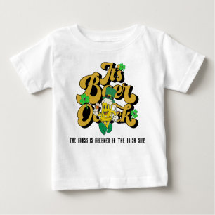 Camiseta De Bebé Mikitiez verde afortunado Saint Patrick's Day iris