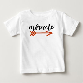 Camiseta De Bebé Milagro con flecha