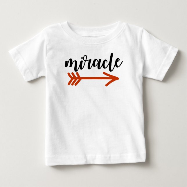 Camiseta De Bebé Milagro con flecha (Anverso)