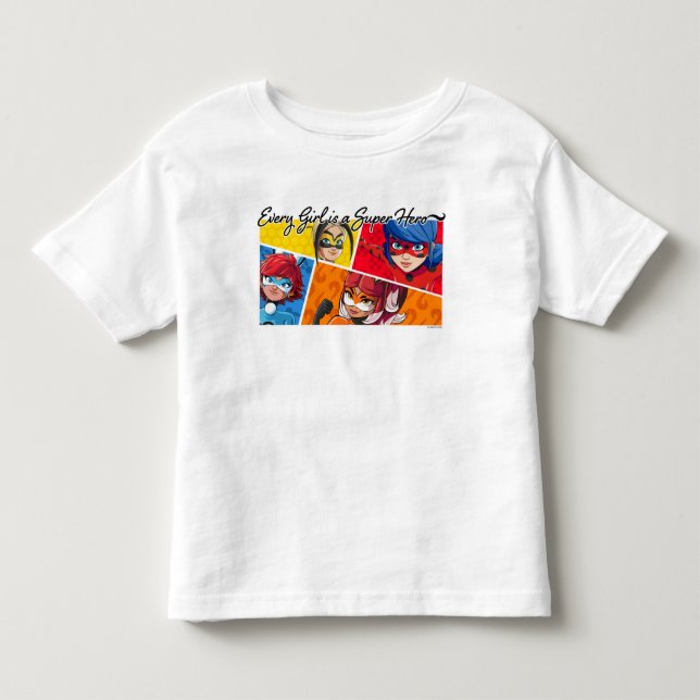 Camiseta De Bebé Milagroso Cada Chica es un superhéroe (Anverso)