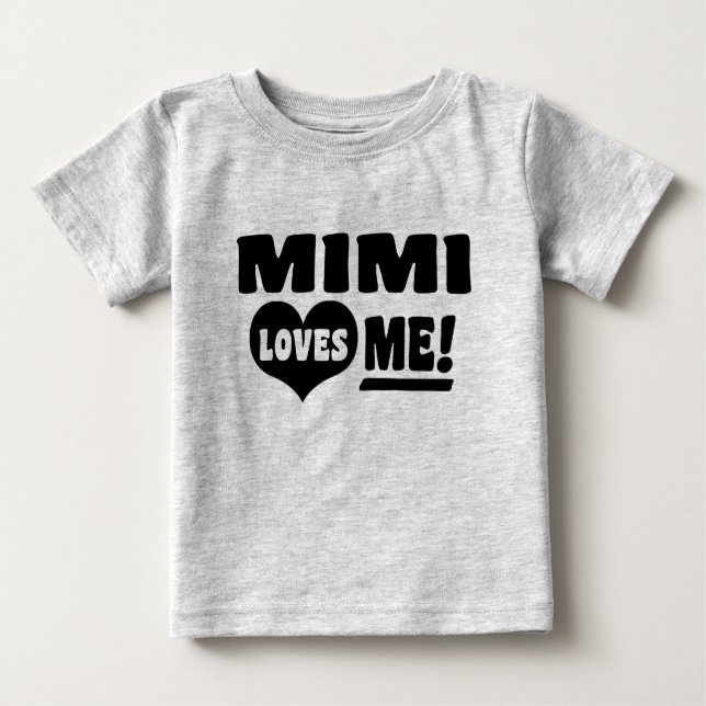 Camiseta De Bebé Mimi me ama (Anverso)