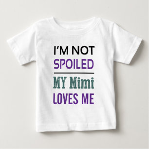 Camiseta De Bebé Mimi me ama camiseta del bebé