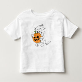Camiseta De Bebé Mímica de Personalizado Naranja con calabaza