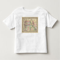 Mineral, lavado, Idaho, mapa de Mont de Mitchell