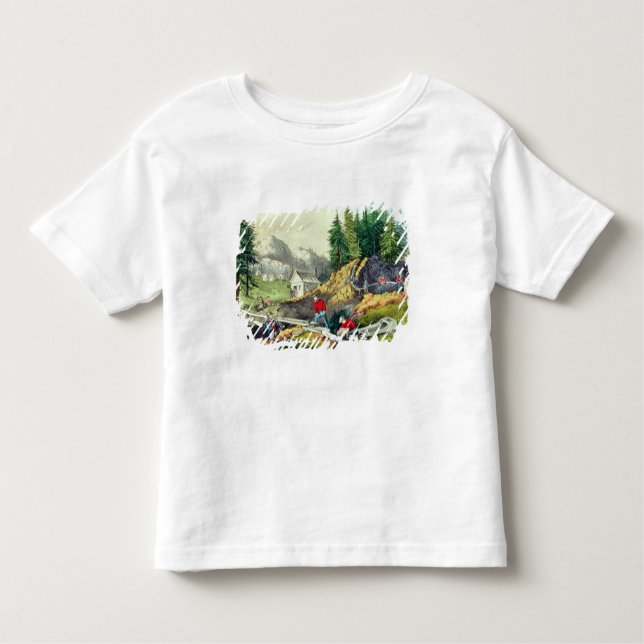 Camiseta De Bebé Minería aurífera en California (Anverso)