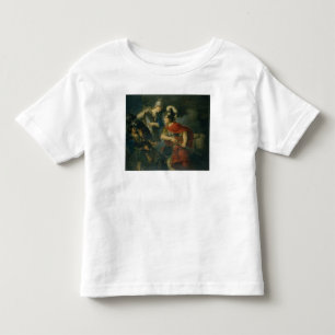 Camiseta De Bebé Minerva muestra su envidia en el Escudo pulido