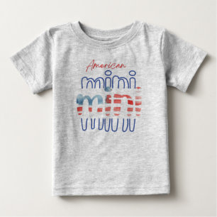 Camiseta De Bebé Mini Americano Patriótico 4 de Julio
