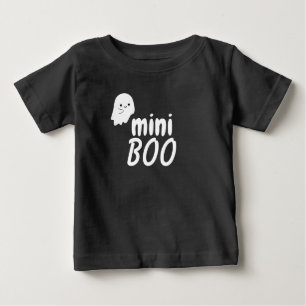 Camiseta De Bebé Mini BOO Halloween Fantasma Lindo Familiar a Juego
