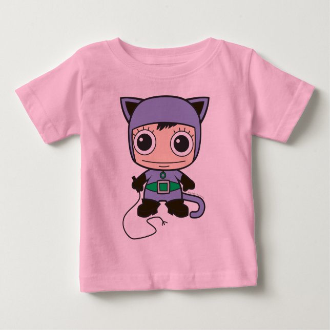 Camiseta De Bebé Mini Cat Woman (Anverso)
