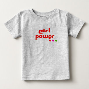 Camiseta De Bebé Mini me potencia Chica retro