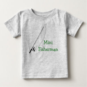 Camiseta De Bebé Mini mono del pescador