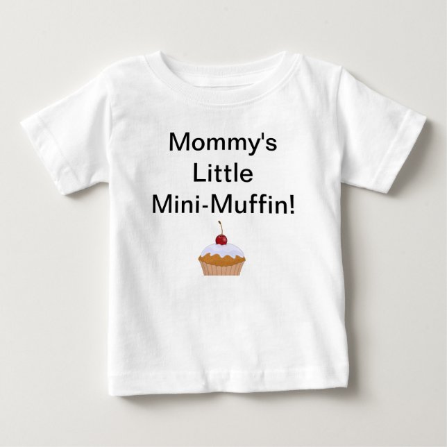 Camiseta De Bebé Mini Muffin de mamá (Anverso)