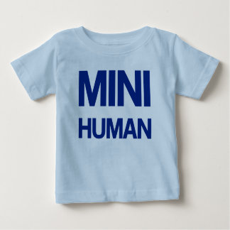 Camiseta De Bebé Mini ser humano (azul)