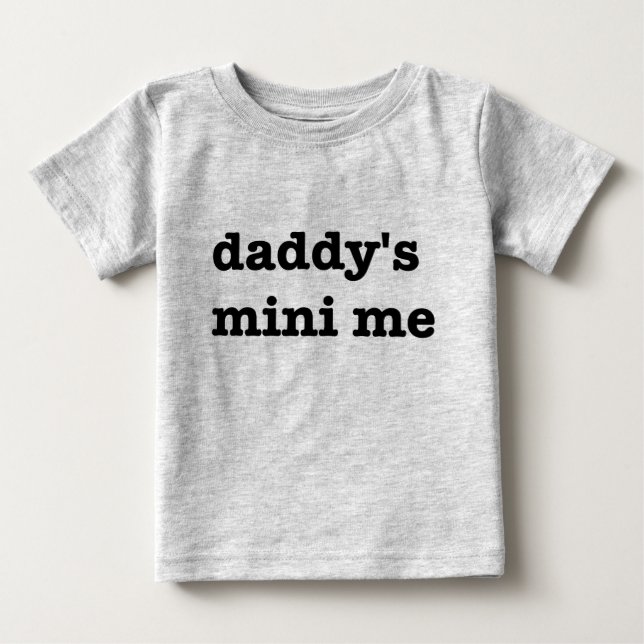 Camiseta De Bebé Mini yo de papá (Anverso)