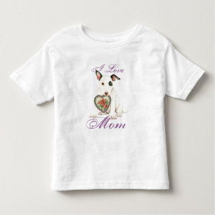 Camiseta De Bebé Miniatura Bull Terrier Heart Mom