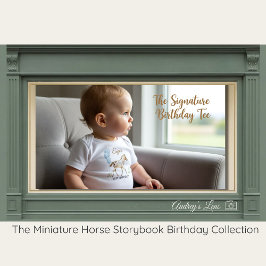 Camiseta De Bebé Miniature Horse Storybook FIRST Birthday T-Shirt