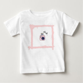 Camiseta De Bebé Minimal Doodle Camera Click Art Design