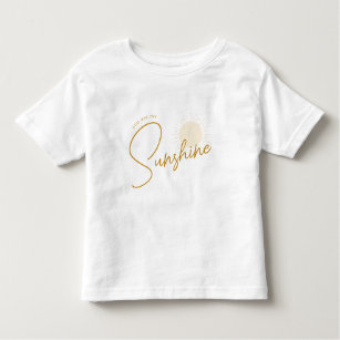 Camiseta De Bebé Minimalista Boho Sunshine Baby T-Shirt