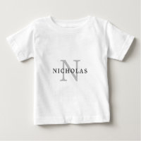 Mínimo Sencillo Gris Luminoso Monograma Tipografía