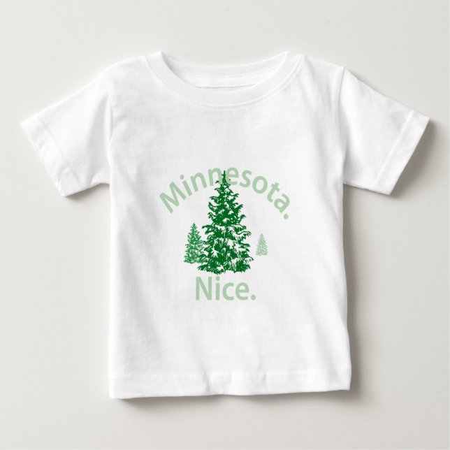 Camiseta De Bebé Minnesota Niza. ¡Punto! (Anverso)