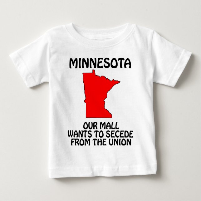Camiseta De Bebé Minnesota - Nuestro centro comercial quiere separa (Anverso)