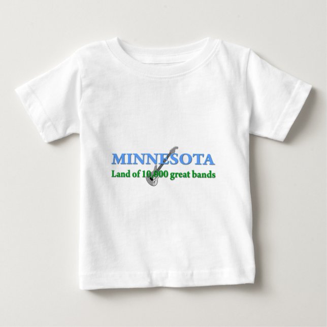 Camiseta De Bebé Minnesota - Tierra de 10.000 bandas (Anverso)