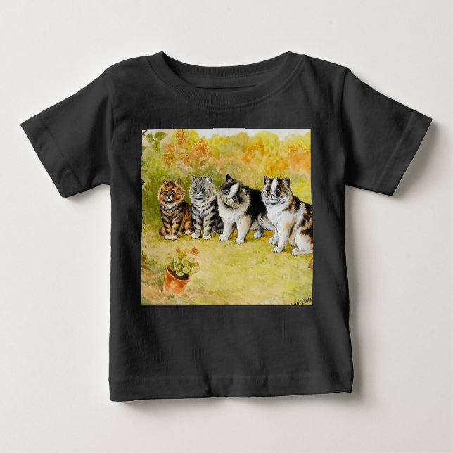 Camiseta De Bebé Mira el Birdy de Louis Wain (Anverso)