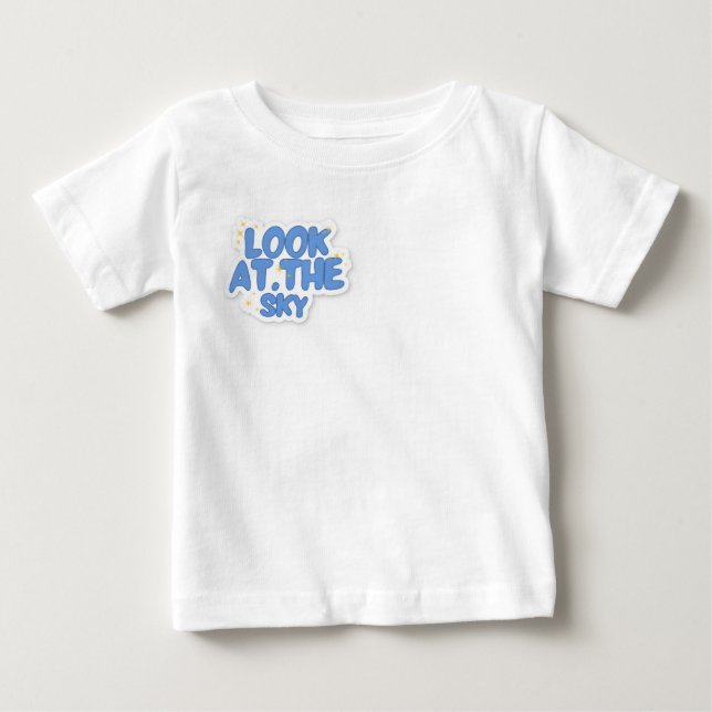 Camiseta De Bebé Mira el cielo (Anverso)