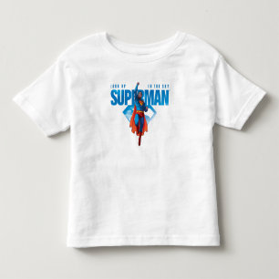 Camiseta De Bebé Mira Hacia Arriba Es Superman