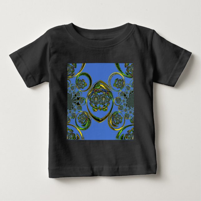 Camiseta De Bebé Mira mis curvas azules (Anverso)