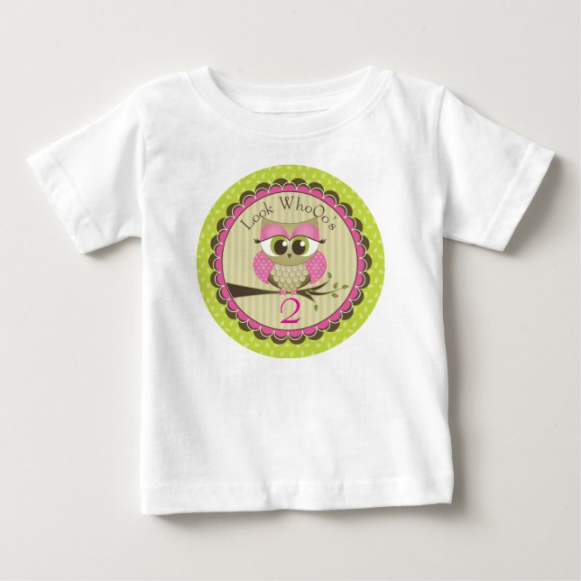 Camiseta De Bebé Mira Quién Búho Nacimiento (Anverso)