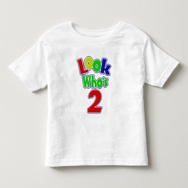 Camiseta De Bebé Mira quién es dos (Anverso)