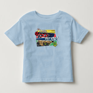 Camiseta De Bebé Miraculous Ladybug & Cat Noir Siempre te Protegen