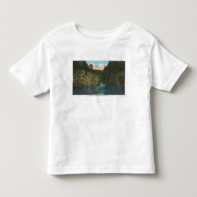 Camiseta De Bebé Mirada para arriba de Rapids largos del saetín (Anverso)