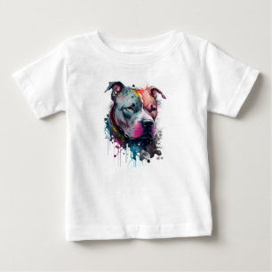 Camiseta De Bebé Mirada seria + corazón amable