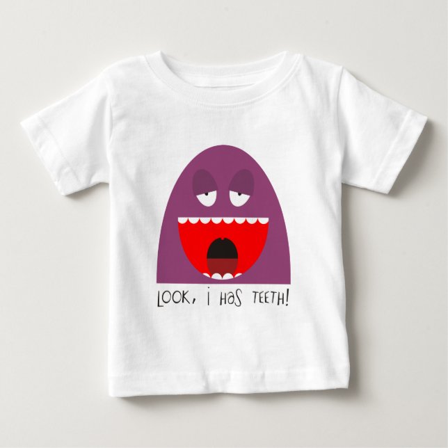 Camiseta De Bebé ¡Mire, los dientes! (Anverso)