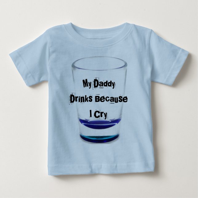 Camiseta De Bebé Mis bebidas del papá (Anverso)
