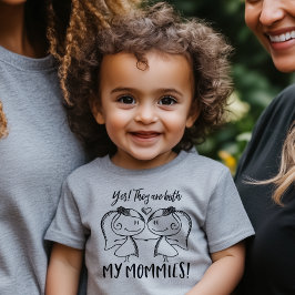 Camiseta De Bebé Mis dos momias