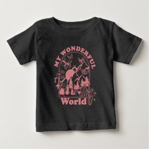 Camiseta De Bebé Mis maravillosas flores retro del mundo
